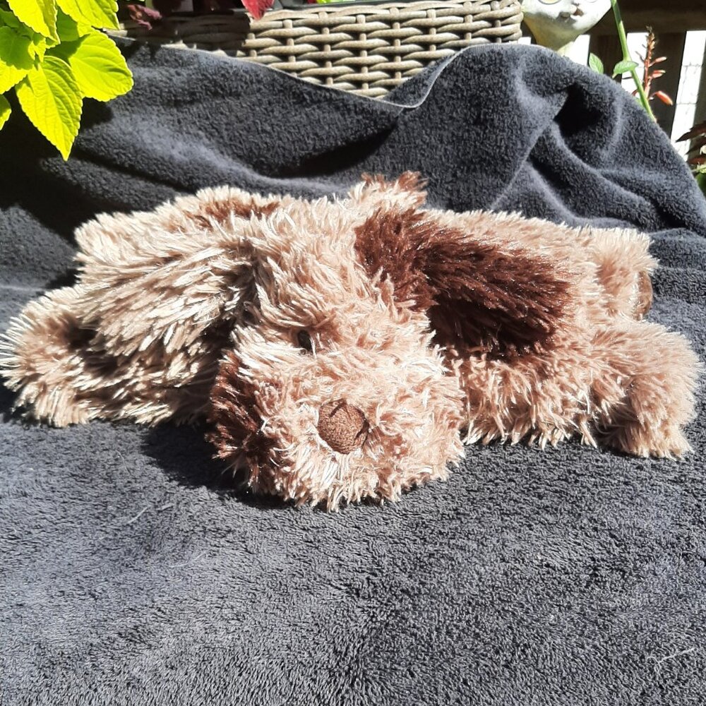 Microwavable 16" x 11" Plush Brown Puppy Dog Wrap Around Heat Pad Marshalls